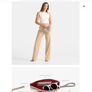 Hammitt Bags | Hammitt Nash Small Purple Suede/Brushed Gold Red Zip Wristlet